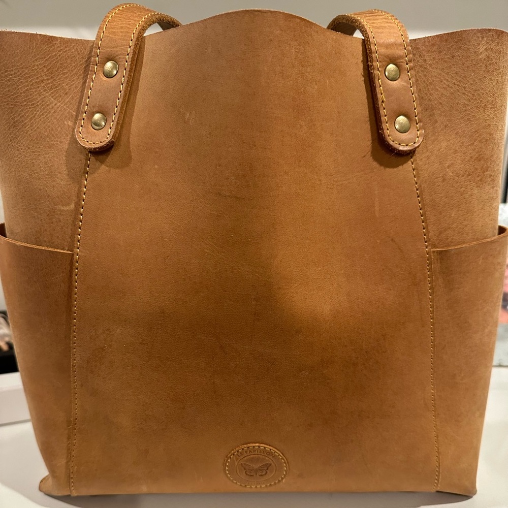 Le Papillion Leather Tote
